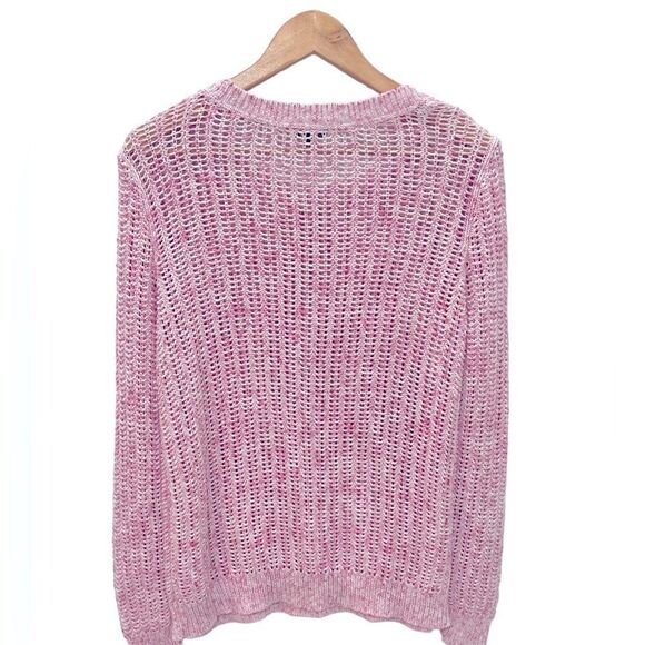 Talbots Crew Neck Pink Sweater Size Medium - Picture 6 of 7